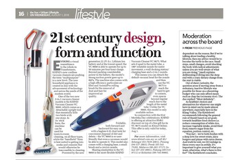 21st Century Design, Form and Function | Vacuum Cleaner VC9675